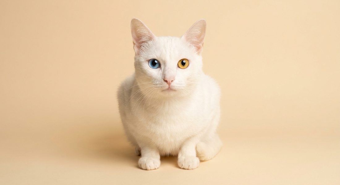 White Khao Manee cat