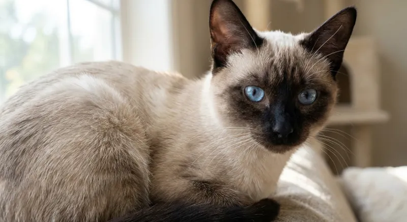 Pointed (Colorpoint) cat coat pattern example